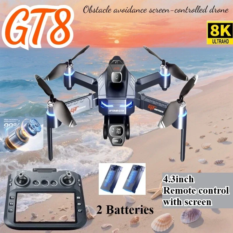 Drone Gt8 Rc - Drohne 4K HD GT8 Kamera Hindernisvermeidung
