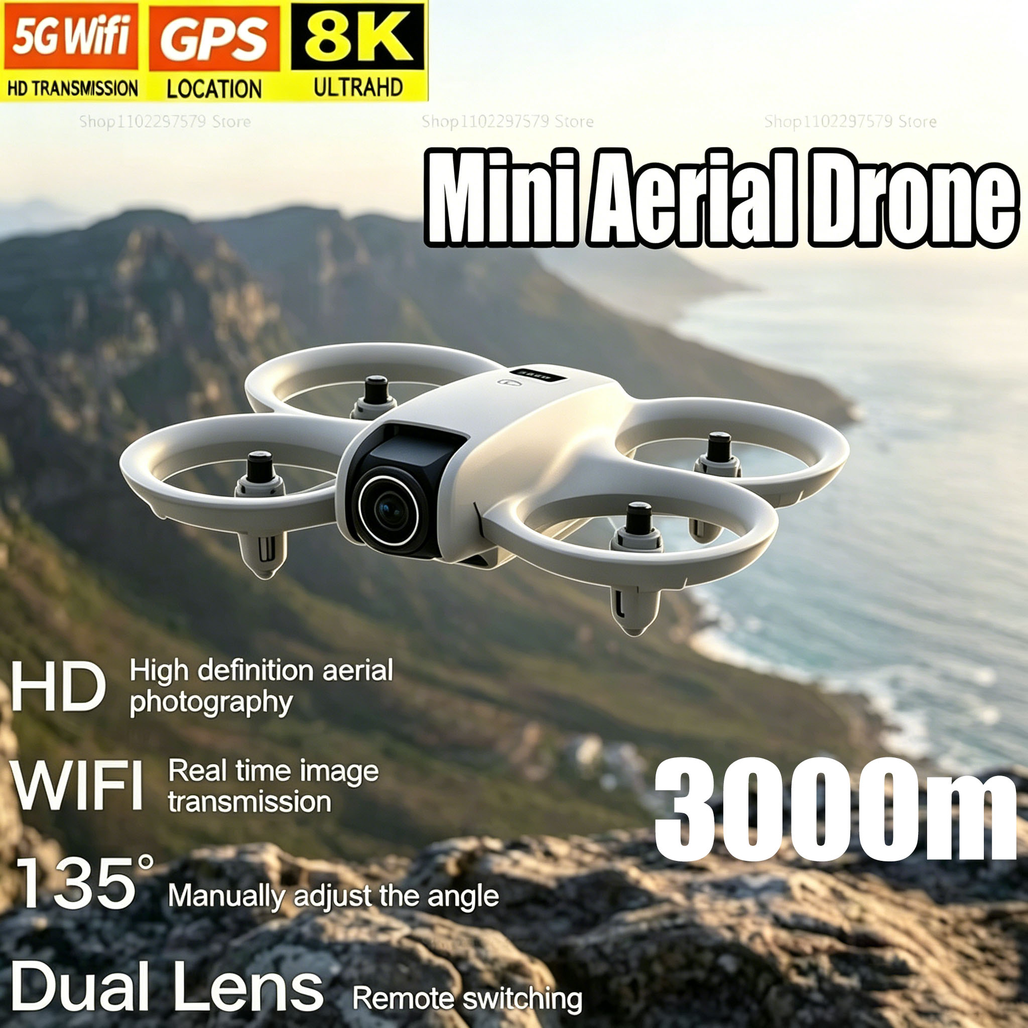 Drone Without Rc - Mini-Drohne mit 8K HD-Kamera FPV Faltbarer
