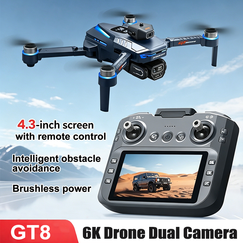 Drone Gt8 Rc - 3,7V 1300mAh GT8 Drohne mit 4,3-Zoll-Bildschirm
