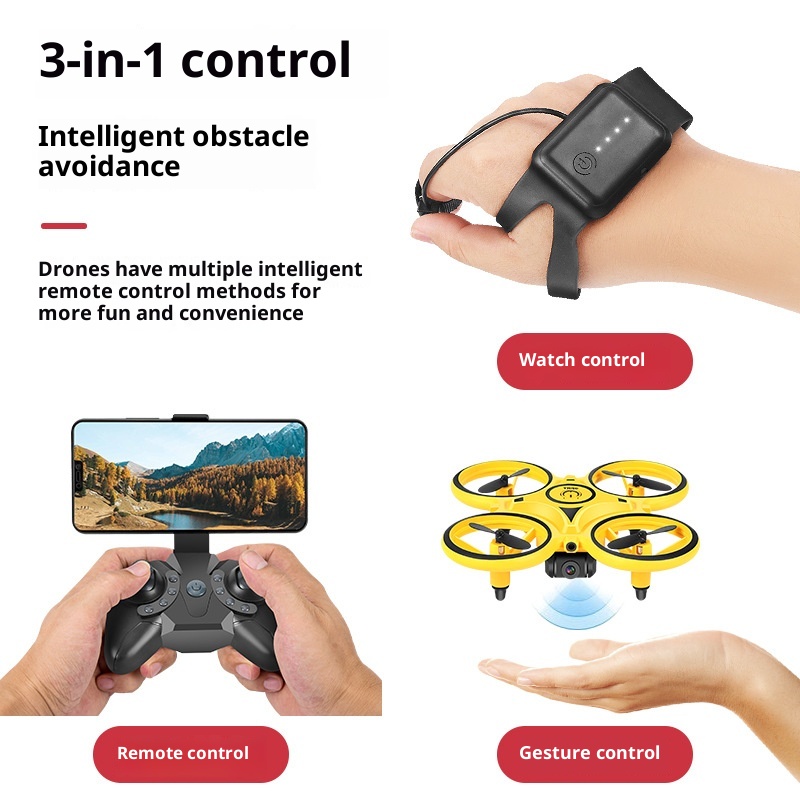 Drone Smart Rc - Elektrische Gestensteuerung Drohne Spielzeug mit Licht