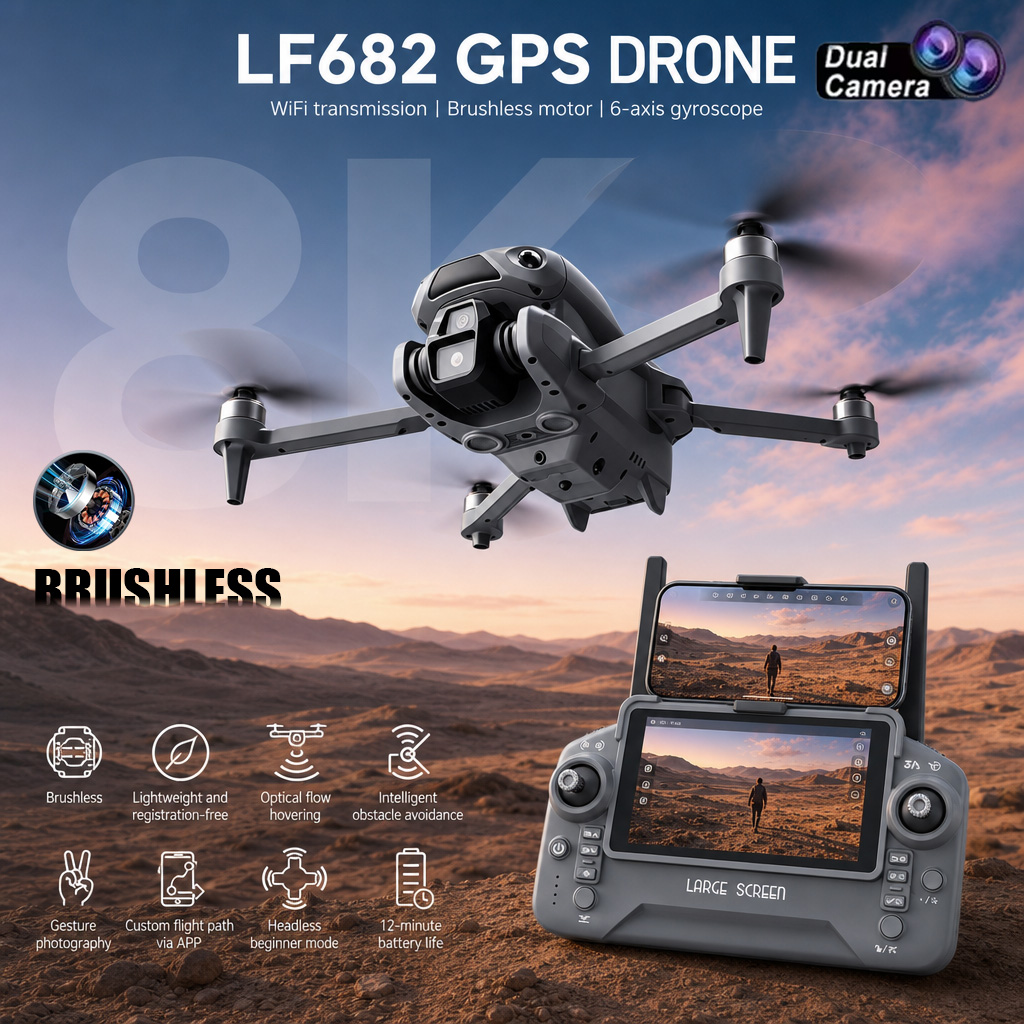 Drone Kf Rc - Neue LF682 Drohne mit 8K Dual-Kamera,