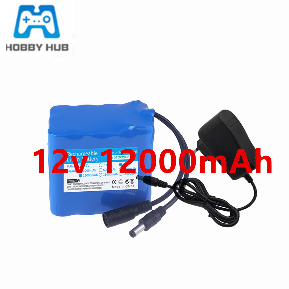 Lipo Battery Charger - 12V 12000mAh Akku 3S4P Echte Kapazität