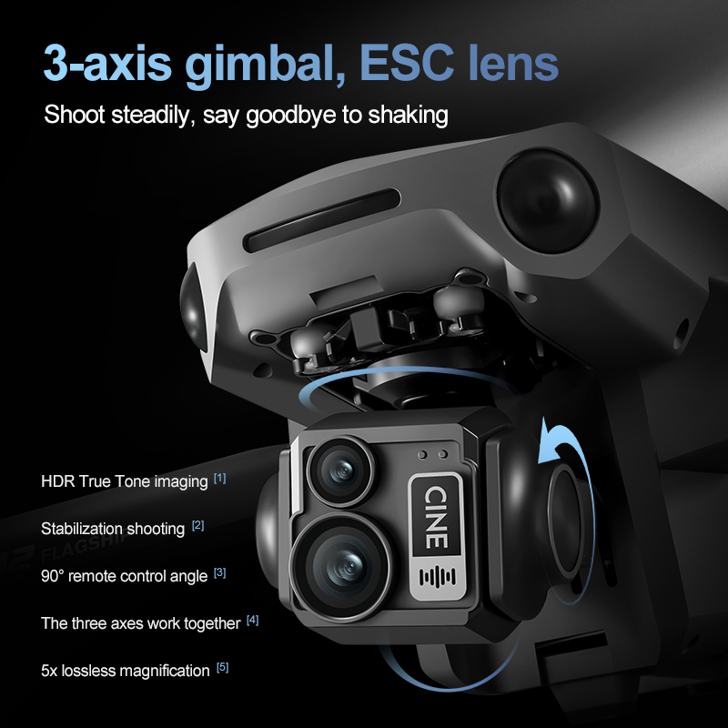 8K 3-Achsen-Gimbal Bürstenlose – Drone Kf Rc Bewertung und Preis