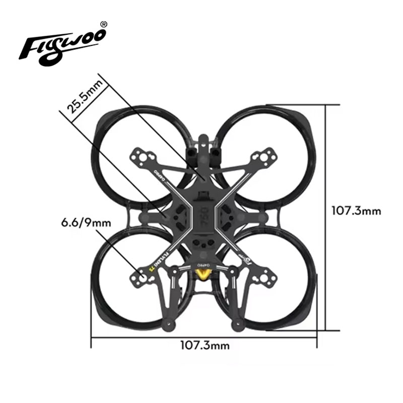 Flywoo Flylens 75 Frame Kit 1, – Quadcopter Frame Bewertung und Preis