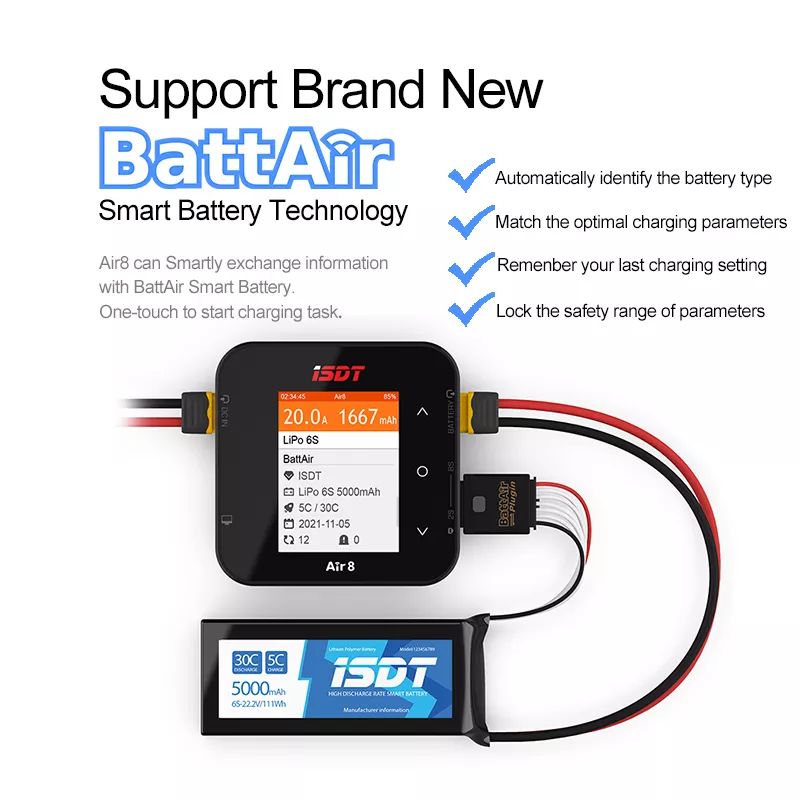 ISDT Air8 500W 20A Lipo-Balanc – Lipo Battery Charger Bewertung und Preis