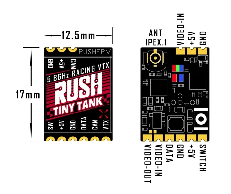 RUSHFPV Tiny Tank VTX 5.8GHz 3 – Analog Fpv Transmitter Bewertung und Preis