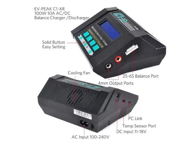 EV-Peak C1-XR multifunktionale – Lipo Battery Charger Bewertung und Preis