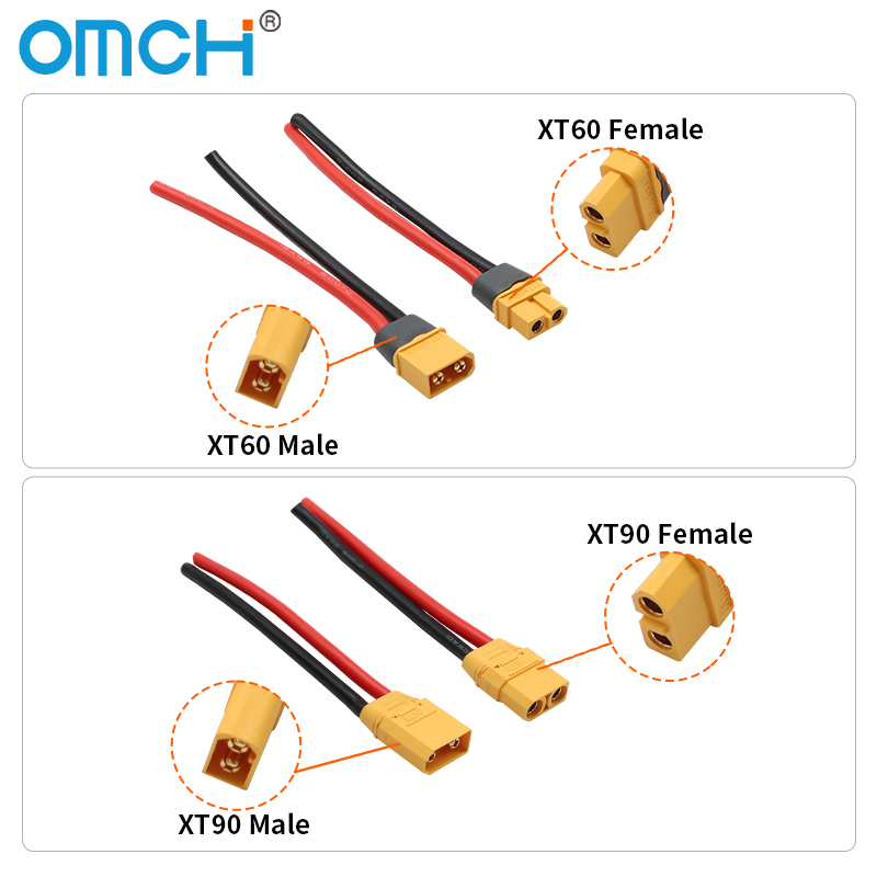 OMCH XT60 12/14AWG XT90 10AWG  – Drone Rc Link Bewertung und Preis