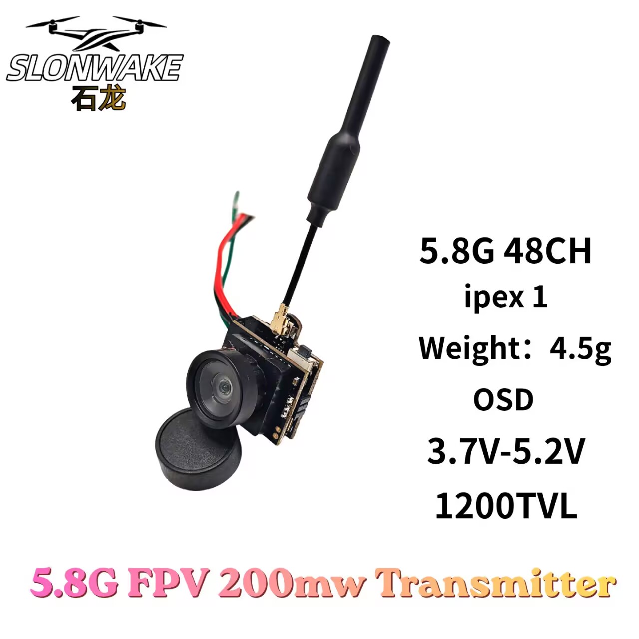 SLONWAKE 5.8G Analoger VTX-Übe – Drone Rc Camera Bewertung und Preis